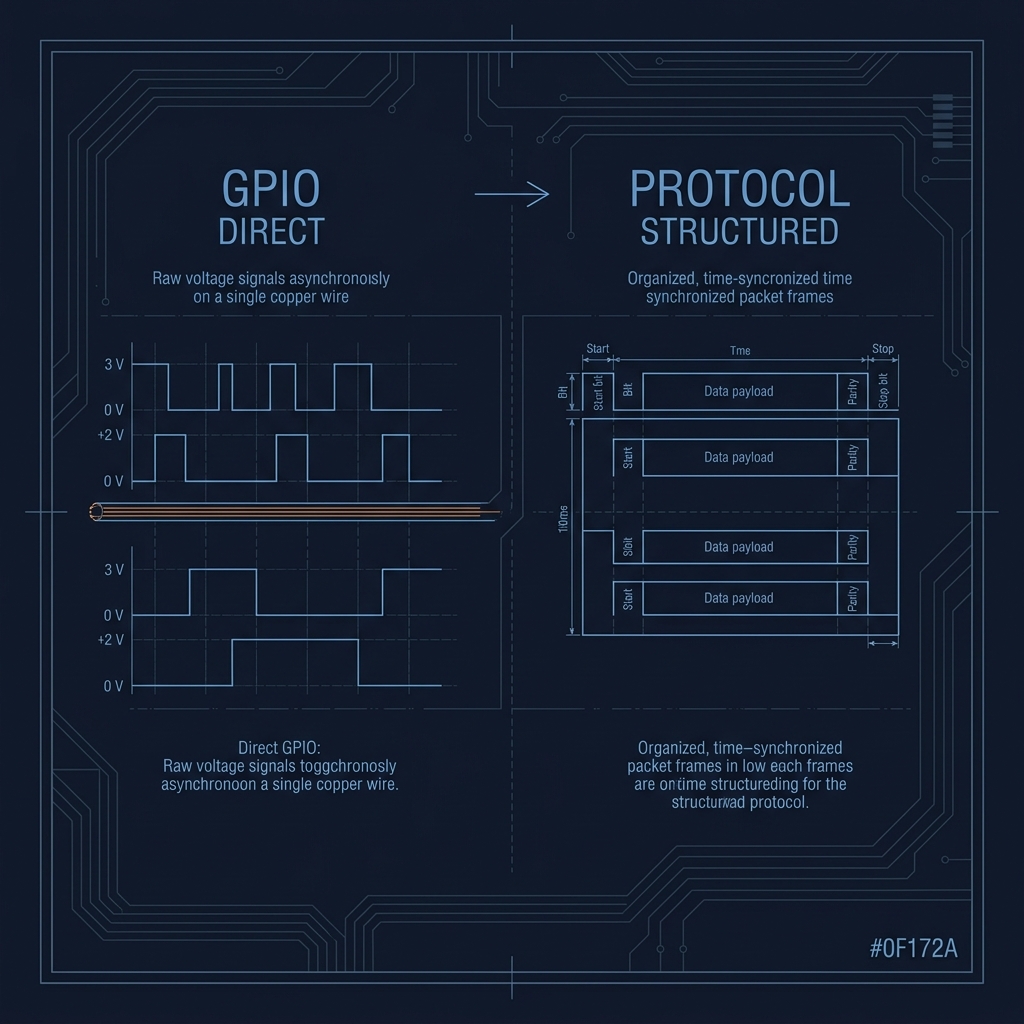 GPIO Direct vs Protocol Structured Signaling