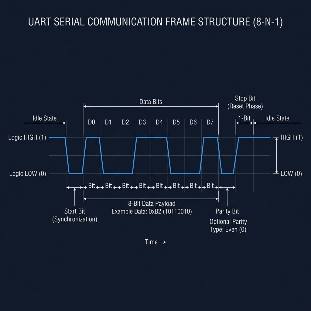 UART Frame Schematic Layout